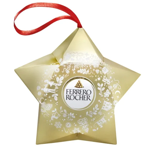 Цукеркии з молочного шоколаду Зірка золота Ferrero 37,5г