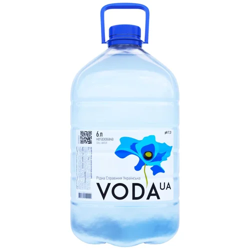 Вода мінеральна VodaUA Рідна Справжня Українська негазована 6л
