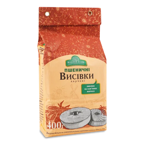 Висівки Харчові Пшеничні Жорнового Помелу, м/у 400г