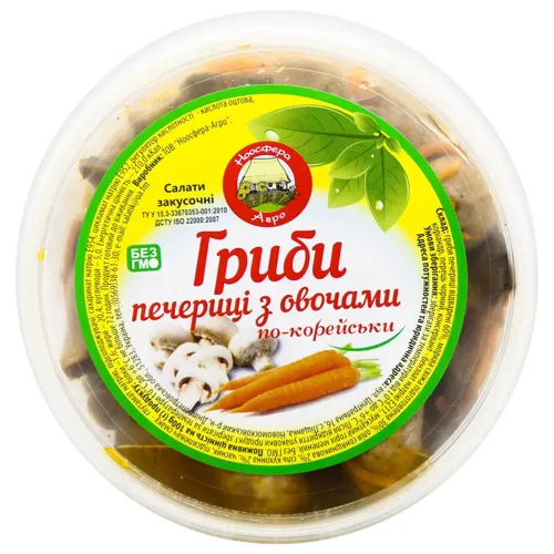 Печериці Ноосфера-Агро по-корейськи з овочами 500г
