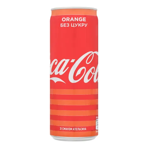 Напій безалкогольний сильногазований Апельсин Coca-Cola з/б 330мл