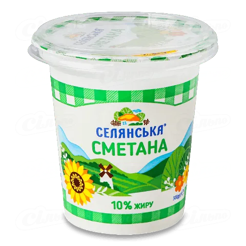 Сметана Селянська 10% 300г
