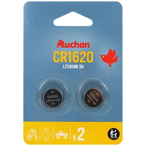 Батарейки Auchan Standart CR1620 2шт