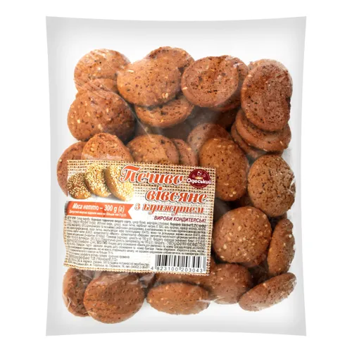 Печиво вівсяне з кунжутом Одеський хлібозавод №4 м/у 300г