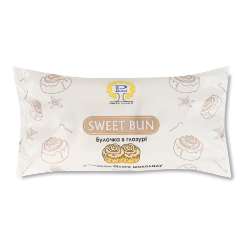 Булочка В Глазурі Зі Смаком Білого Шоколаду, в/ґ, 0.16кг
