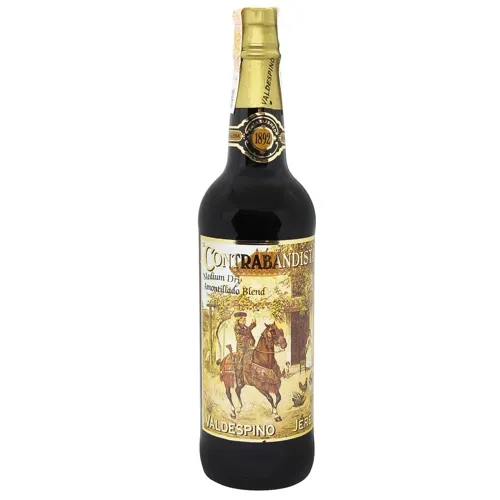 Вино Херес Valdespino Contrabandista Medium Dry червоне напівсухе 18% 0,75л