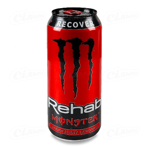 Чай холодний Monster Energy Rehab Strawberry з залізній банці, 458мл