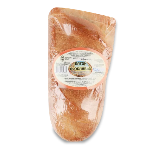 Батон Половинка В Нарізці, Особливий, Формула Смаку, м/у 250г