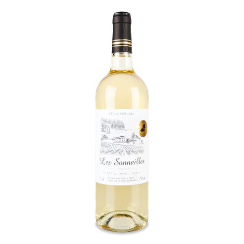 Вино Les Sonnailles Blanc Moelleux, Солодке Біле, в/ґ, 0.75л