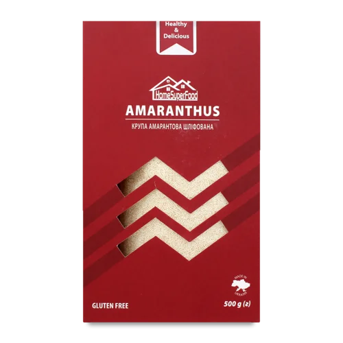 Крупа Амарантова Шліфована, Вищого Ґатунку, Картонна Упаковка, 500г