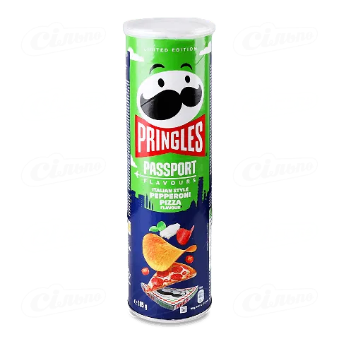 Чіпси Pringles картопляні зі смаком піца пепероні 185г
