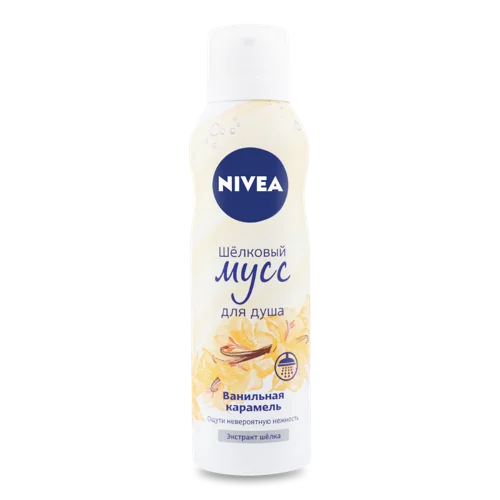 Мус для Душу Шовковий Ванільна Карамель Nivea, 200мл