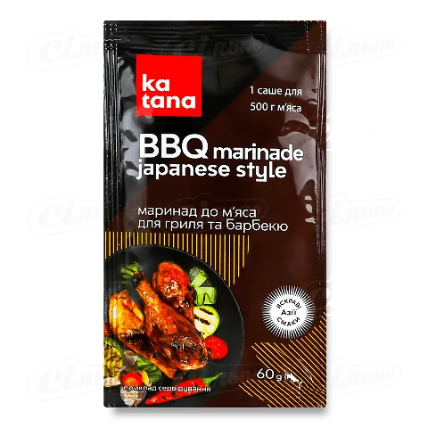 Маринад Katana Japanese Style для гриля і барбекю, 60г