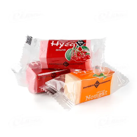 Цукерки Zhytomyr Lasoshchi Нуга фруктова асорті, 180г