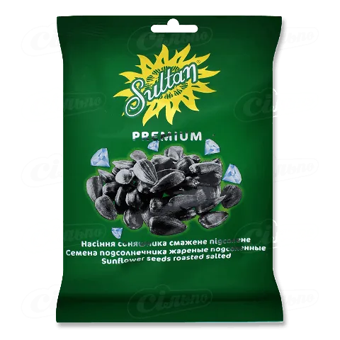 Насіння соняшнику Sultan Premium смажене солоне, 120г