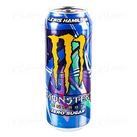Напій енергетичний Monster Hamilton Zero безалкогольний у залізній банці, 0,5л
