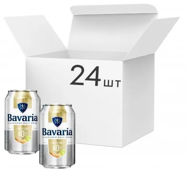 Пиво Bavaria імбир та лайм безалкогольне 0,33л