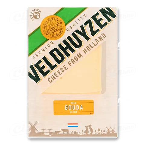Сир Veldhuyzen Kaas «Гауда» 48% з коров'ячого молока нарізаний, 150г