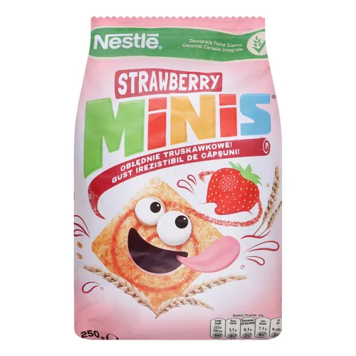 Сніданки сухі Strawberry Minis Nestle м/у 250г