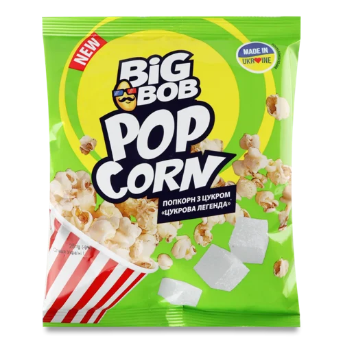 Попкорн Цукровий, Вищого Ґатунку, Big Bob, м/у 25г