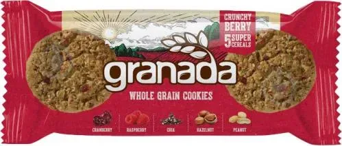 Печиво Granada цільнозернове чіа+журавлина 150г