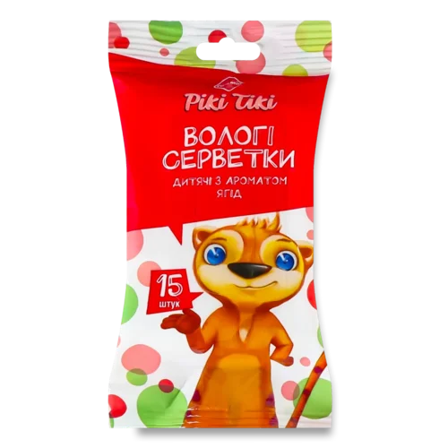 Серветки вологі дитячі «Премія Рікі Тікі»® ягідка