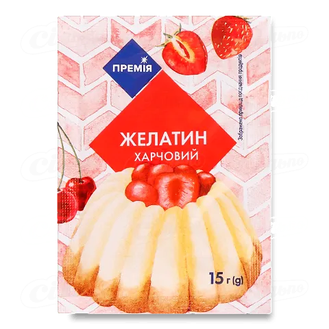 Желатин «Премія»® харчовий, 15г