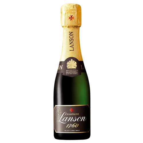 Шампанське Lanson Le Black Label Brut Split біле брют 12,5% 200мл