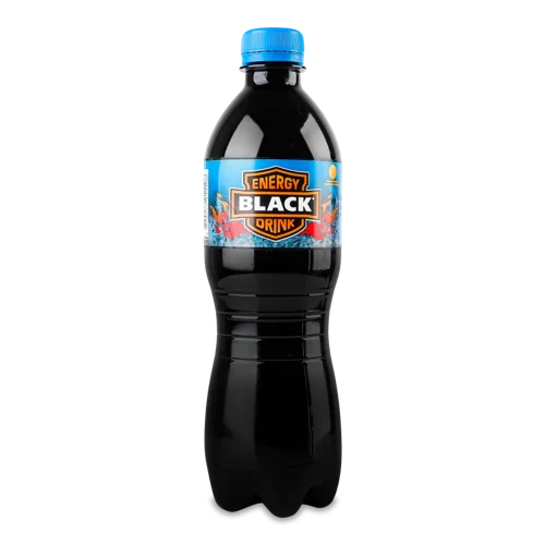 Енергетичний Напій Безалкогольний Сильногазований На Смако-Ароматичних Добавках Ice Black Energy, п/пл 0.5л