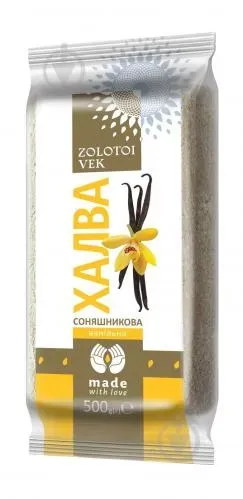 Халва соняшникова ванільна «Золотий Вік» 500г