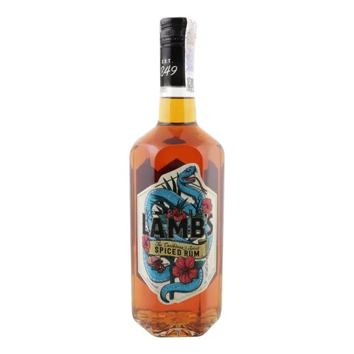 Напій алкогольний 0.7л 30% міцний на основі рому Spiced Lamb's пл