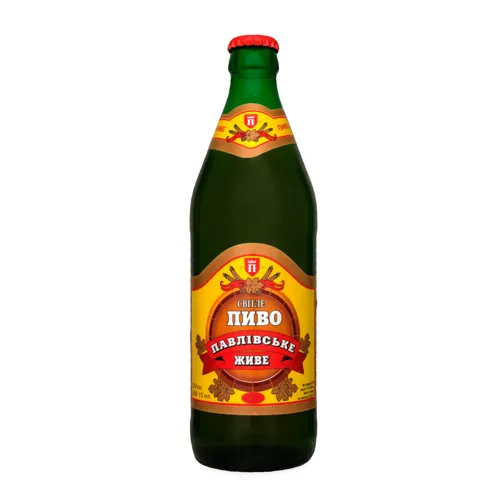 Пиво 0.5л 4% світле непастеризоване Павлівське Живе