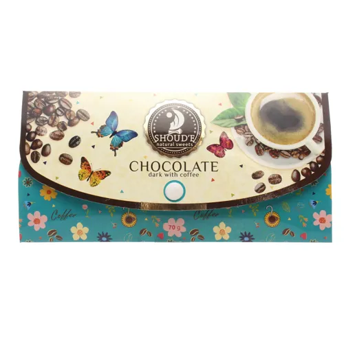 Шоколад чорний з кавою Клатч Shoud'e 70г