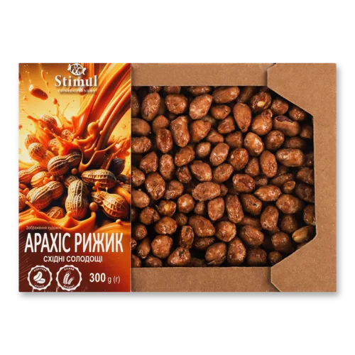 Арахіс Рижик, Вищого Ґатунку, Картонна Упаковка, 300г