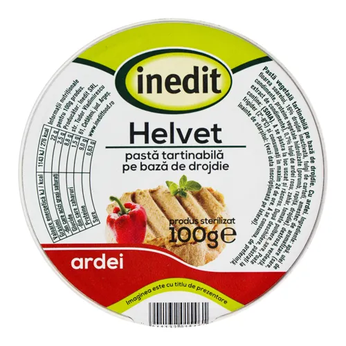 Паштет вегетаріанський з перцем Helvet Inedit ст 100г