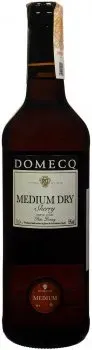 Вино Domecq Medium Dry херес креплене полусухе біле 0.75л 15%