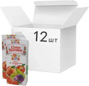 Упаковка нектара Ранок Виноградно-яблочного 1л х 12 шт
