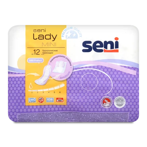 Урологічні Прокладки Mini Lady Seni, Вищий Ґатунок, 12 шт