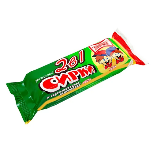 Сирки глазуровані Злагода ваніль 2шт 23% 60г