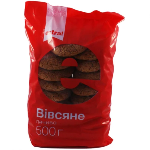 Печиво Extra! вівсяне 500г