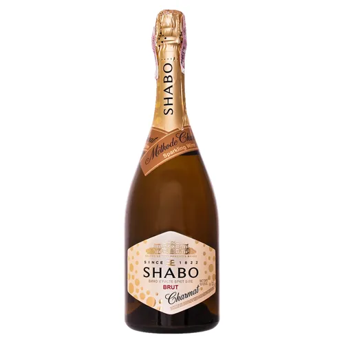 Вино ігристе 0.75л 10.5-13.5% біле Brut Charmat Shabo пл