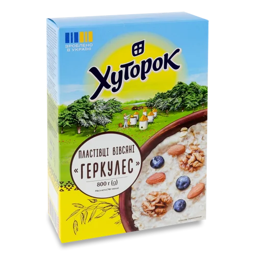 Вівсяні Пластівці Геркулес Вищого Ґатунку, к/у 800г
