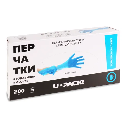 Рукавички Одноразові Не стерильні, S, Udpack, 200 шт