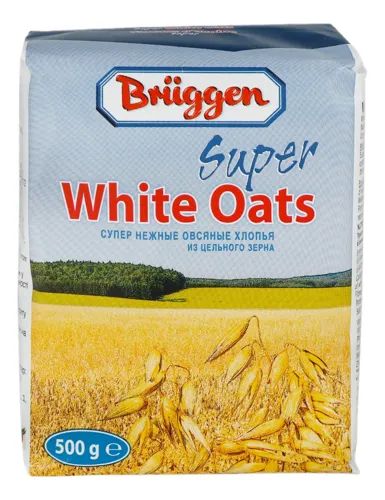 Пластівці вівсяні Super White Oats Bruggen м/у 500г