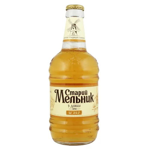 Пиво 0.45л 4.2% світле фільтроване пастеризовано З діжки м'яке Старий Мельник