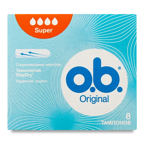 Гігієнічні Тампони Super Ob, 8 шт, в/ґ