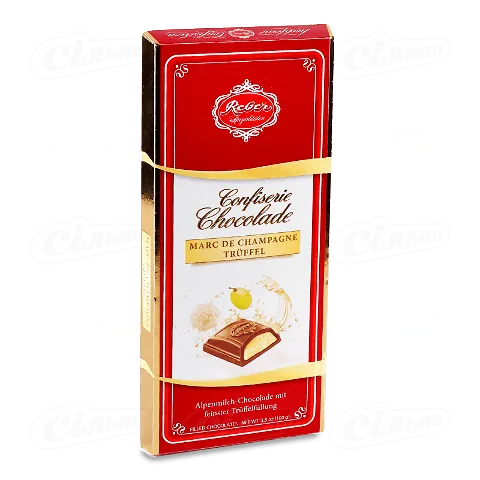 Шоколад молочний Reber «Марк де Шампань», 100г