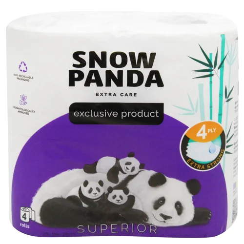 Туалетний папір Snow Panda Superior 4-шаровий 4шт