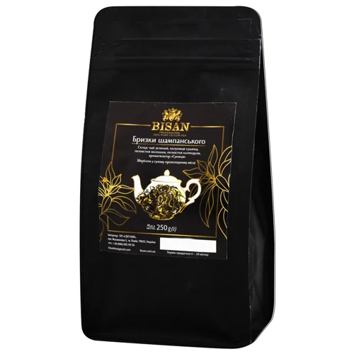 ЧАЙ BISAN БРИЗКИ ШАМПАНС ЗЕЛ 250Г