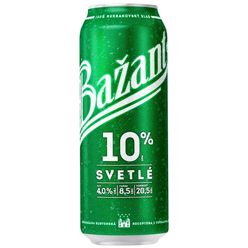 Пиво світле Zlaty Bazant 4% 0,5л